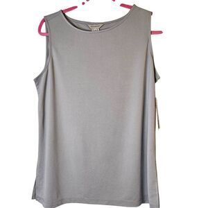 Multiples gray, cool effects tank top. M.NWT. #853
